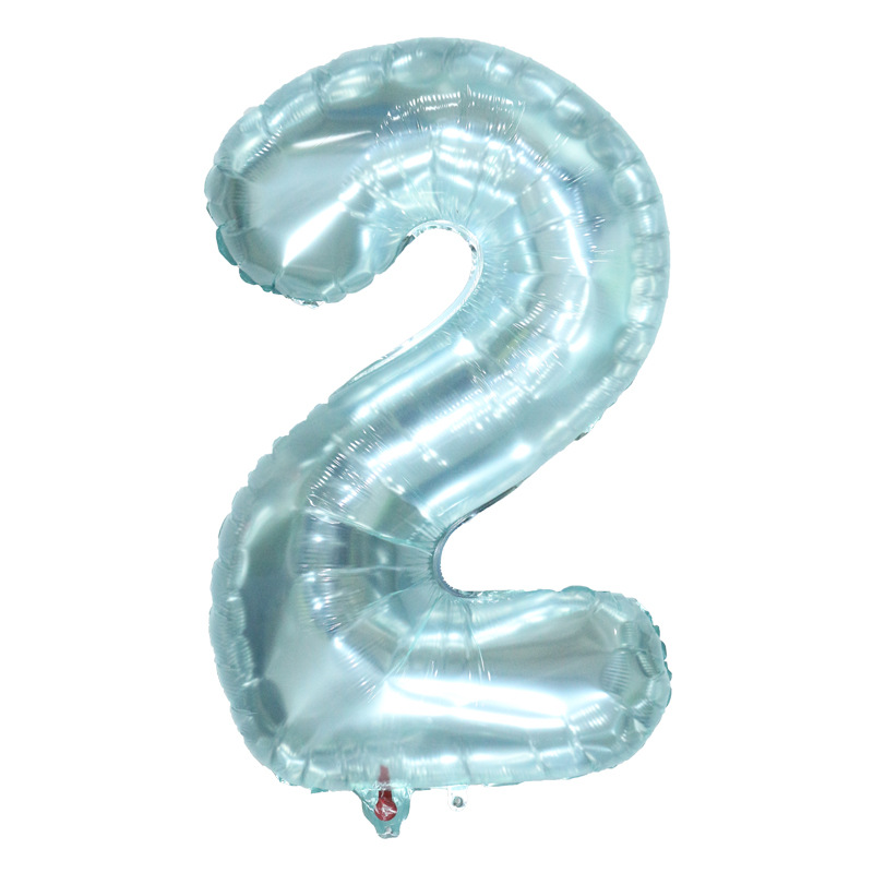 小红书同款32寸果冻水晶数字铝膜气球网红生日派对节日气氛装饰