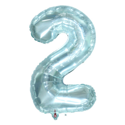 小红书32寸果冻水晶数字铝膜气球