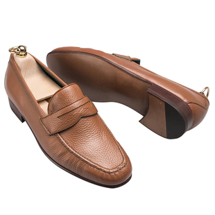 意大利Enzo Bonafe柔软舒适小鹿皮皮鞋 loafer乐福商务休闲正装鞋