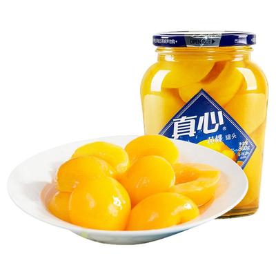 真心罐头黄桃山楂罐头休闲零食