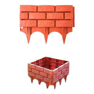 户外花园围栏栅栏庭院菜园塑料围边防砖款小篱笆栅栏庭院挡土隔断