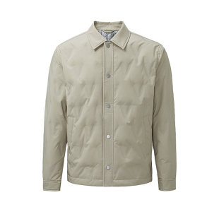 HLA/海澜之家夹克羽绒服男士冬季新款商务行政翻领男装保暖外套男