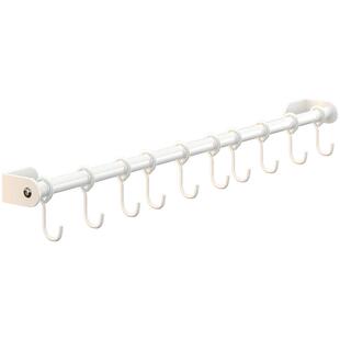 不锈钢挂钩 厨房墙壁挂杆壁挂放厨具用品挂架置物架 免打孔挂钩架