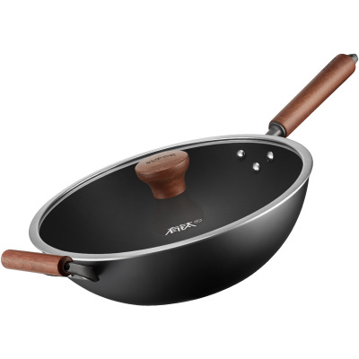 苏泊尔铸铁有钛铁不粘炒锅健康锅