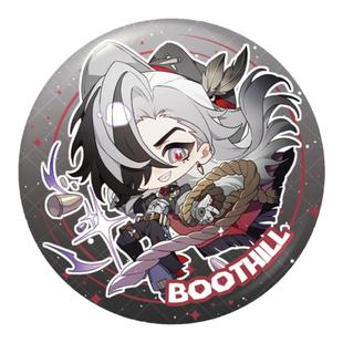 崩坏星穹铁道镭射吧唧椒丘波提欧翡翠三月七云璃同人周边58mm徽章