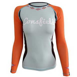 韩国consfield潜水服女沙滩防晒速干游泳衣 修身长袖裙子保守浮