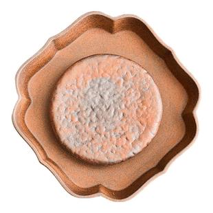 陶迷粗陶壶承老岩泥小茶盘复古陶瓷壶托小号干泡盘隔热垫功夫茶具