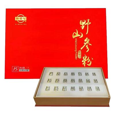 康美新开河野山参粉15年整支磨粉