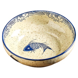 剁椒鱼头专用盘子深盘菜盘大号水煮鱼汤盆陶瓷大汤碗家用和面面盆