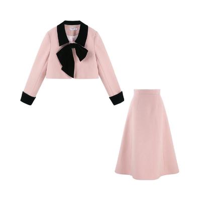 小香风气质名媛短外套两件套女