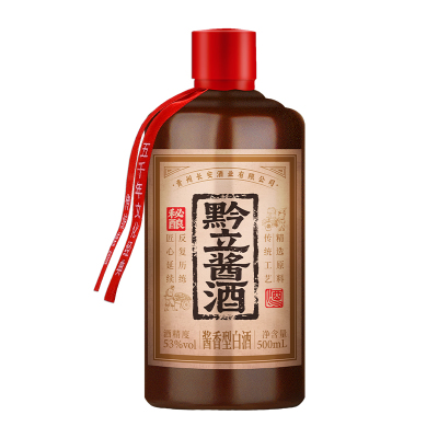 黔立53度酱香型粮食酒好喝不贵