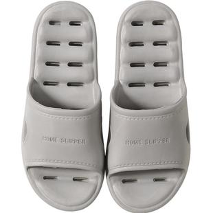 浴室拖鞋女夏季居家情侣室内家用漏水防滑洗澡速干厚底凉拖鞋男士