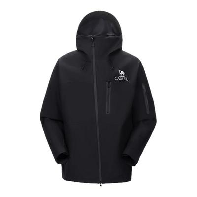 骆驼男装单层冲锋衣外套男款2025秋冬防风防水夹克户外进藏登山服