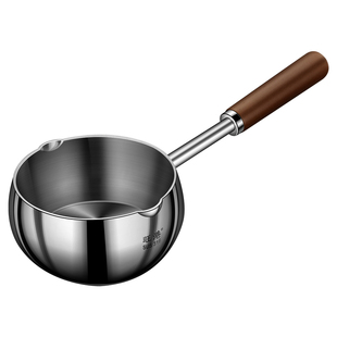 316L不锈钢泼油锅长柄防烫烧油热油锅家用热油专用神器厨房淋油锅