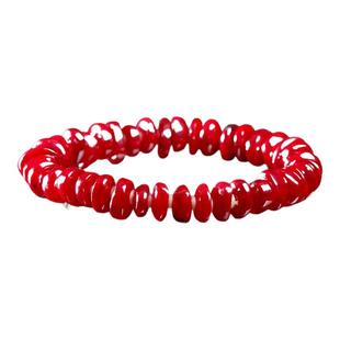 收藏级铜仁朱砂手链正品原矿石晶体通透转运珠手串本命年男女护身