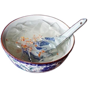 白凉粉非即食传统冰木莲冻豆腐石花膏四果汤果冻布丁冰粉粉皮甜品