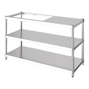 天然气灶台架嵌入式不锈钢厨房微波炉烤箱锅碗置物架煤气灶台架