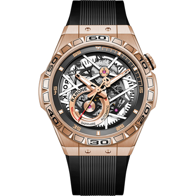 雷诺玫瑰金机械表男生礼物