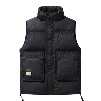 男士羽绒马甲男款冬季2025新款加厚保暖背心坎肩外套大码加肥帅气