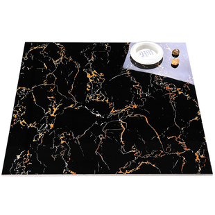 黑金花瓷砖800x800地板砖客厅深色砖紫罗红深咖网金丝大理石地砖