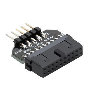 俊达利机箱前置USB3.0转USB2.0转接线19p20p针母转主板9针公母转换接头