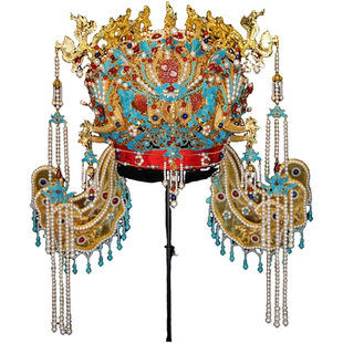 三生令【凤仪】仿点翠十二龙九凤冠复原款原创汉服中式头冠结婚嫁