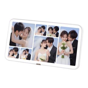 相框定制摆台冲洗照片做相片水晶摆件全家福婚纱照多两四六九宫格