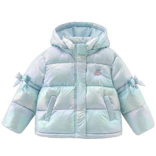 戴维贝拉儿童短款棉服女童棉袄2025冬装新款女孩夹棉外套棉衣童装