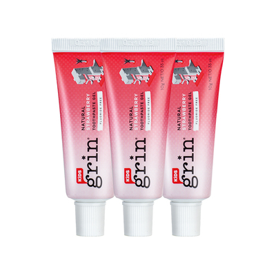 grin儿童牙膏无氟0-3岁宝宝