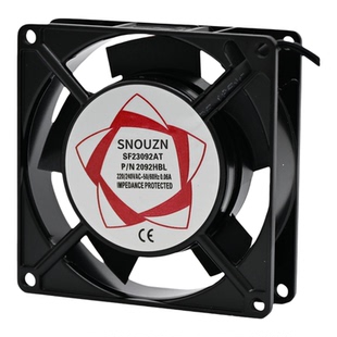 机箱排气散热器SF9225/23092AT 220/380V 2092HSL轴流风机9CM风扇
