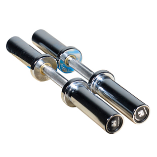 短奥杆哑铃奥杆哑铃杆奥片组合通用大孔哑铃杆 OB20 50CM哑铃奥杆