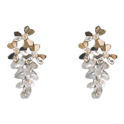 Margot手作耳环复古水晶葡萄耳钉