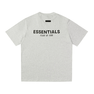 FEAR OF GOD FOG复线Essentials三条杠硅胶男女宽松运动短袖T恤潮