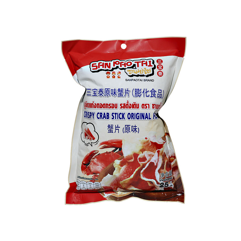 泰国进口三宝泰蟹片原味25g