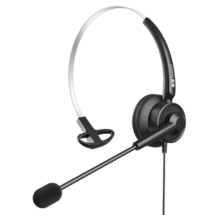 白恩DH800呼叫中心话务员手机电脑电话耳机耳麦电销外呼头戴客服