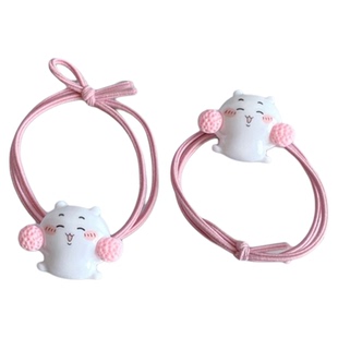 吉伊头绳儿童卡通可爱发圈黄色乌萨奇蓝色小八少女学生橡皮筋发饰