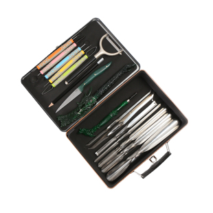 周毅食品雕刻刀套装厨师雕刻工具全套水果拼盘雕花专业果蔬拉刻刀