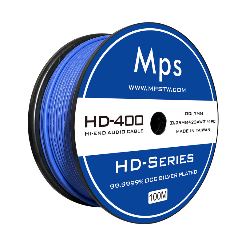 Mps发烧级HiFi台湾4芯6N单晶铜镀银数字解码USB音频连接线diy散线