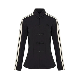 阿迪达斯新中式修身夹克隐藏拉链Spacer Slim春针织衫外套 HY2130