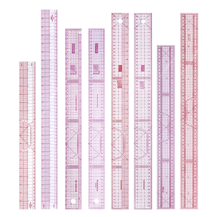 多功能放码尺小格子 器打版裁缝软尺推板尺版房服装尺用品尺子