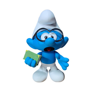 正版蓝精灵妹妹聪聪厌厌车装饰摆件手办礼物可动玩具收藏秘密盲盒