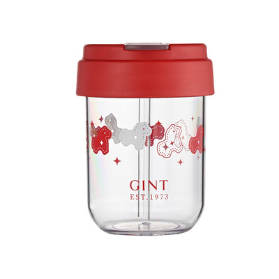 GINT便携卡通Tritan吸管杯