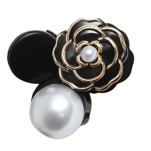 山茶花珍珠小抓夹女高级感2026新款公主头发夹前额刘海侧边夹发卡