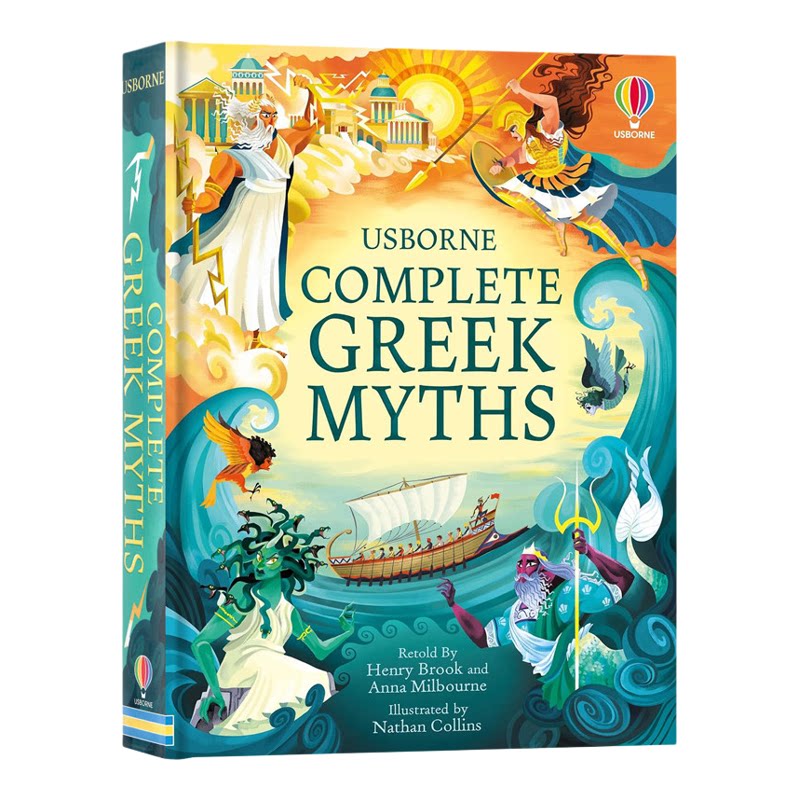 现货希腊神话完整版 英文原版绘本 Usborne Complete Greek Myths 儿童科普百科外国神话与民间故事全彩插图Henry Brook著作精装版
