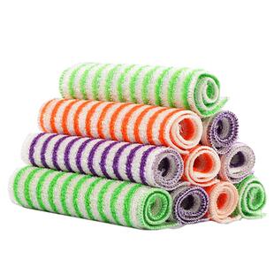 竹炭纤维洗碗布不沾油厨房抹布吸水不掉毛刷碗布擦桌子家务清洁巾