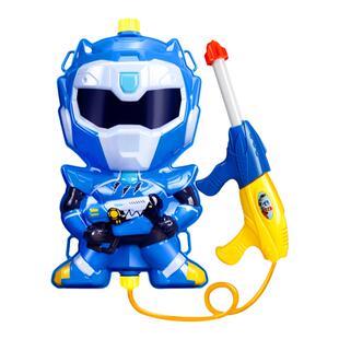 奥特曼水枪儿童玩具喷水迷你特工队儿童水枪玩具吹泡泡枪背包水枪