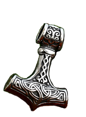 维京吊坠钛钢五角星狐狸牛头饰品