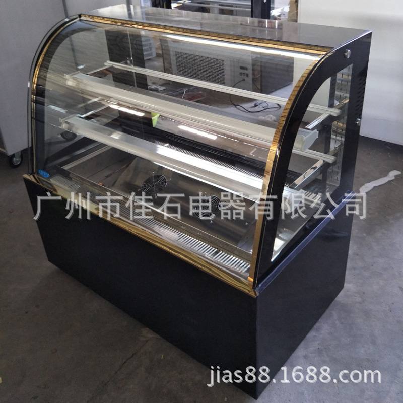 厂家批发 直角大理石 110V Cake cabinet 冷藏柜 圆弧蛋糕展示柜