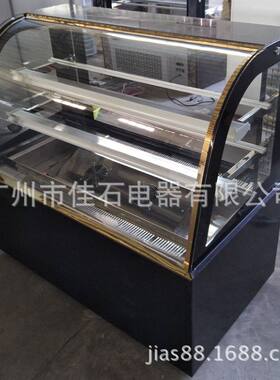 厂家批发 直角大理石 110V Cake cabinet 冷藏柜 圆弧蛋糕展示柜