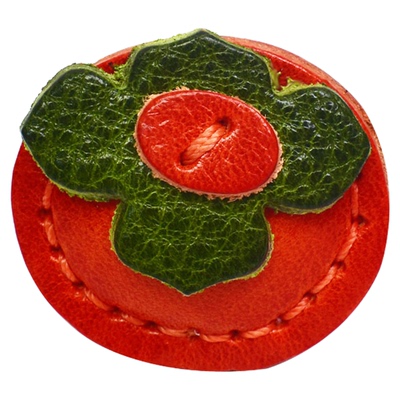 洋芋【mini皮扣】柿子桃心考拉皮带包扣挂饰真皮牛皮挂件男女通用